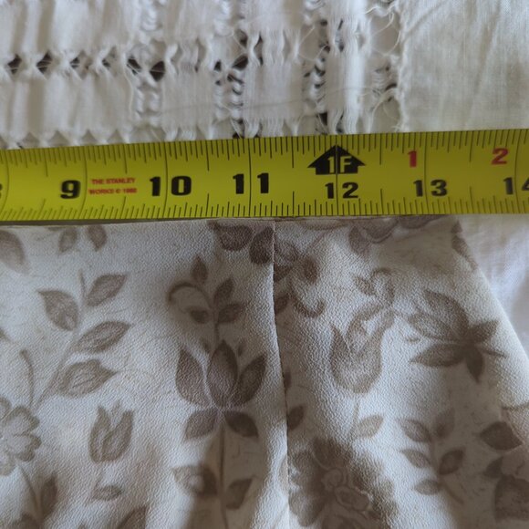 Vintage Classique Collections Beige Paisley Floral Skirt (Size 4/5) - Picture 10 of 12